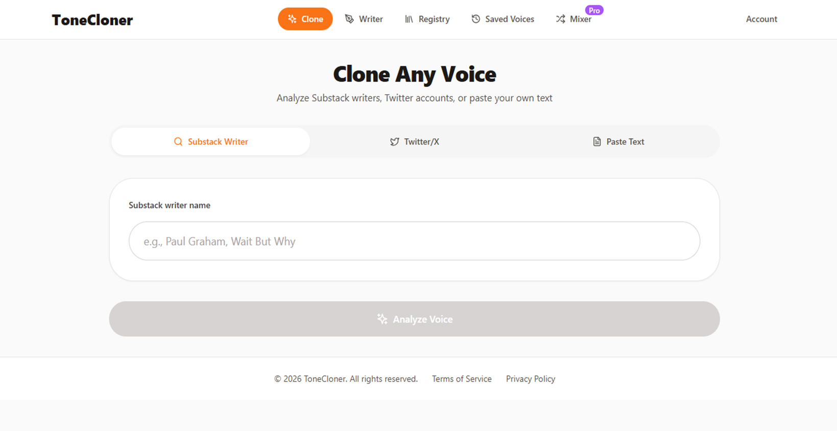 ToneCloner screenshot